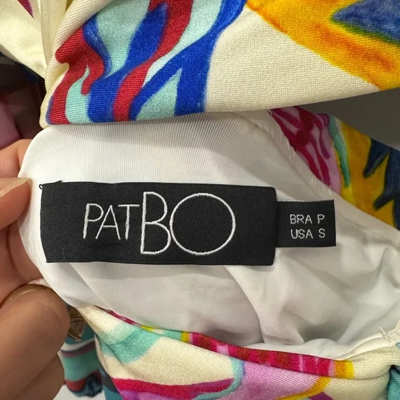 PatBo Size S Flora Print Plunge Maxi with built in bodysuit | Worn Once - Picture 8 of 13